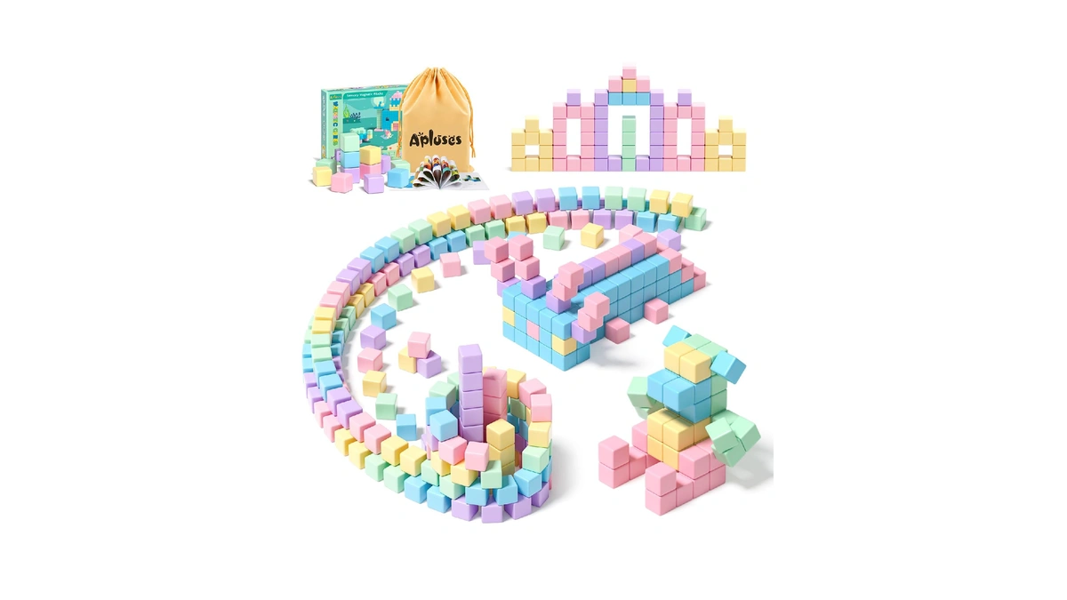Apluses 45pcs Magnetic Blocks - Toddler Girl Toys, Magnet Building