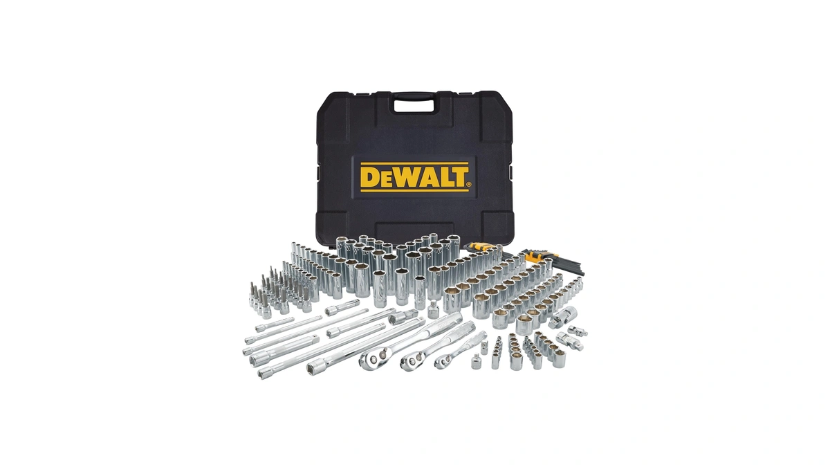 Dewalt 192 Pcs. Mechanics Tool Set, 1/2, 1/4, 3/8 Socket