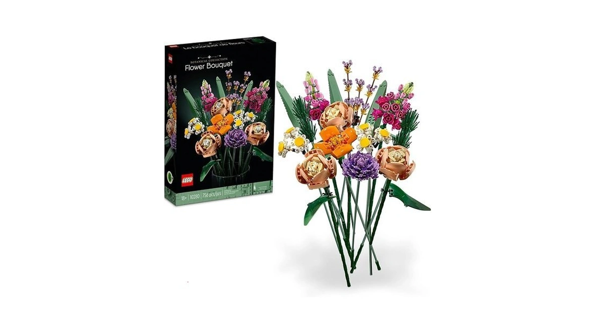 Lego Botanicals Flower Bouquet Building Set - Artificial Flowers For
