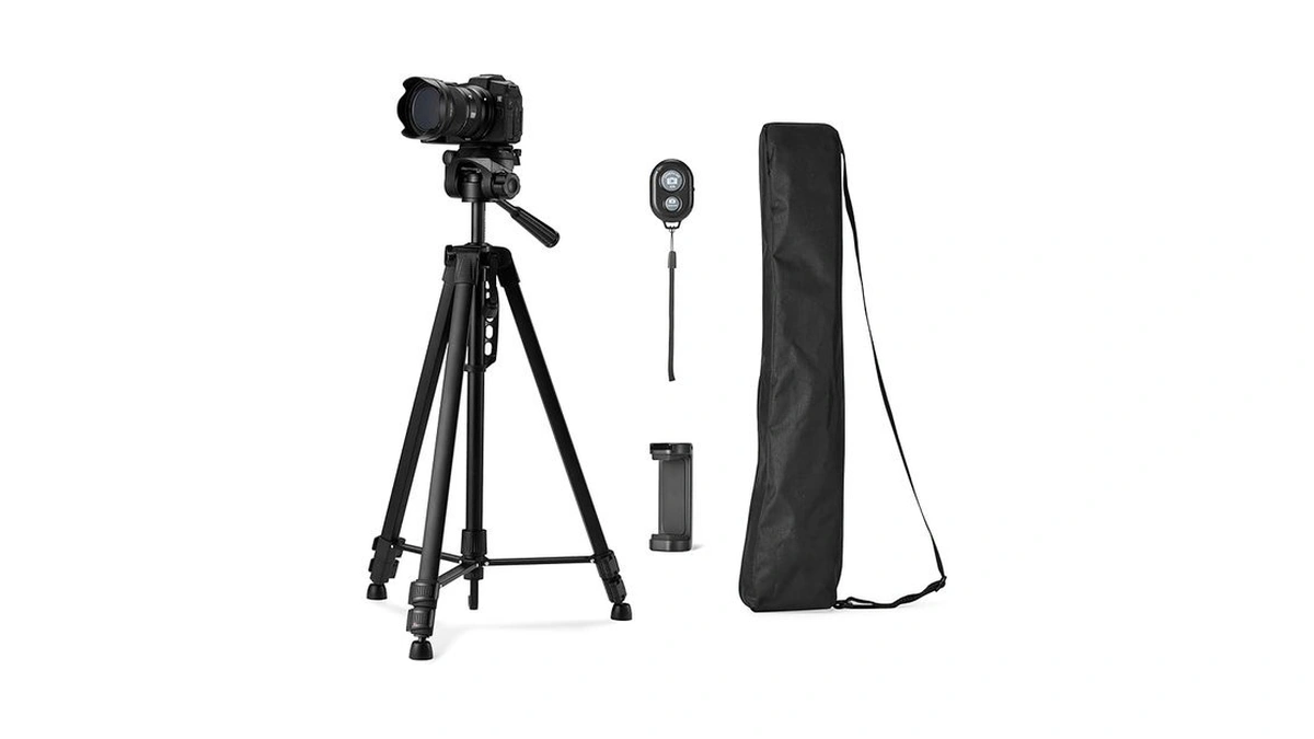 Amazon Basics 60" Lightweight Tripod For Camera And Phone With