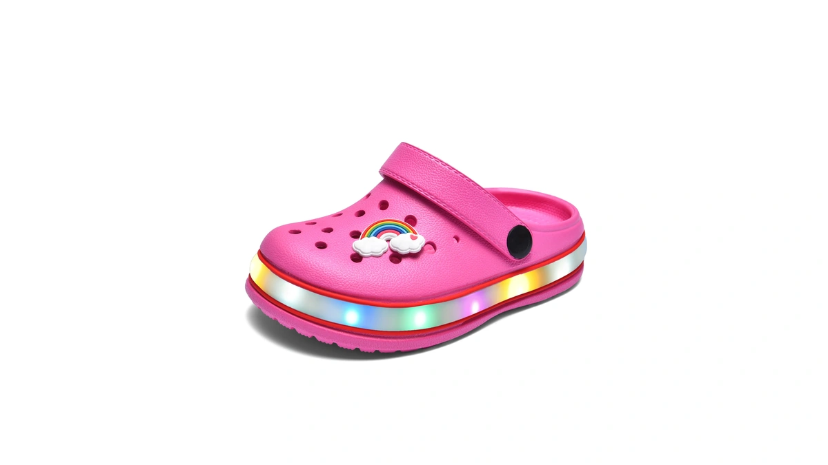 Xpkws Toddler Clogs Kids Slippers Light Up Sandals Boys Girls
