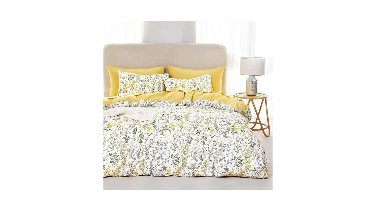 Wake In Cloud - Floral Duvet Cover Set, Shabby Chic