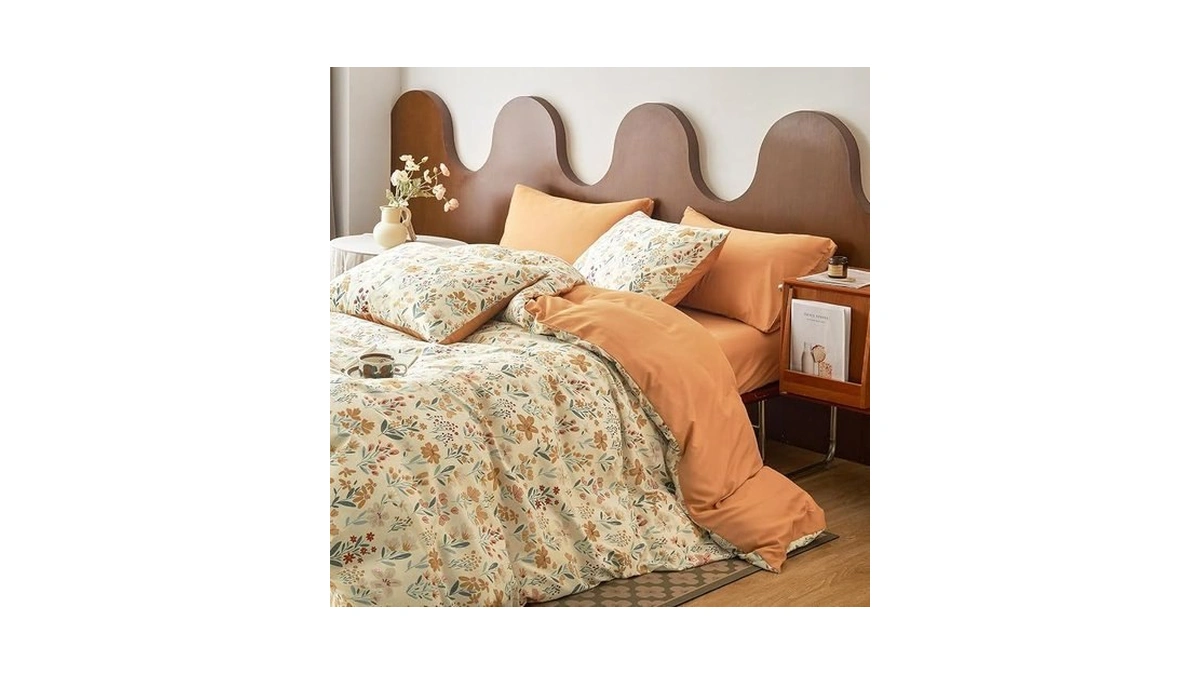 Wake In Cloud - Floral Duvet Cover Set, Botanical Flower