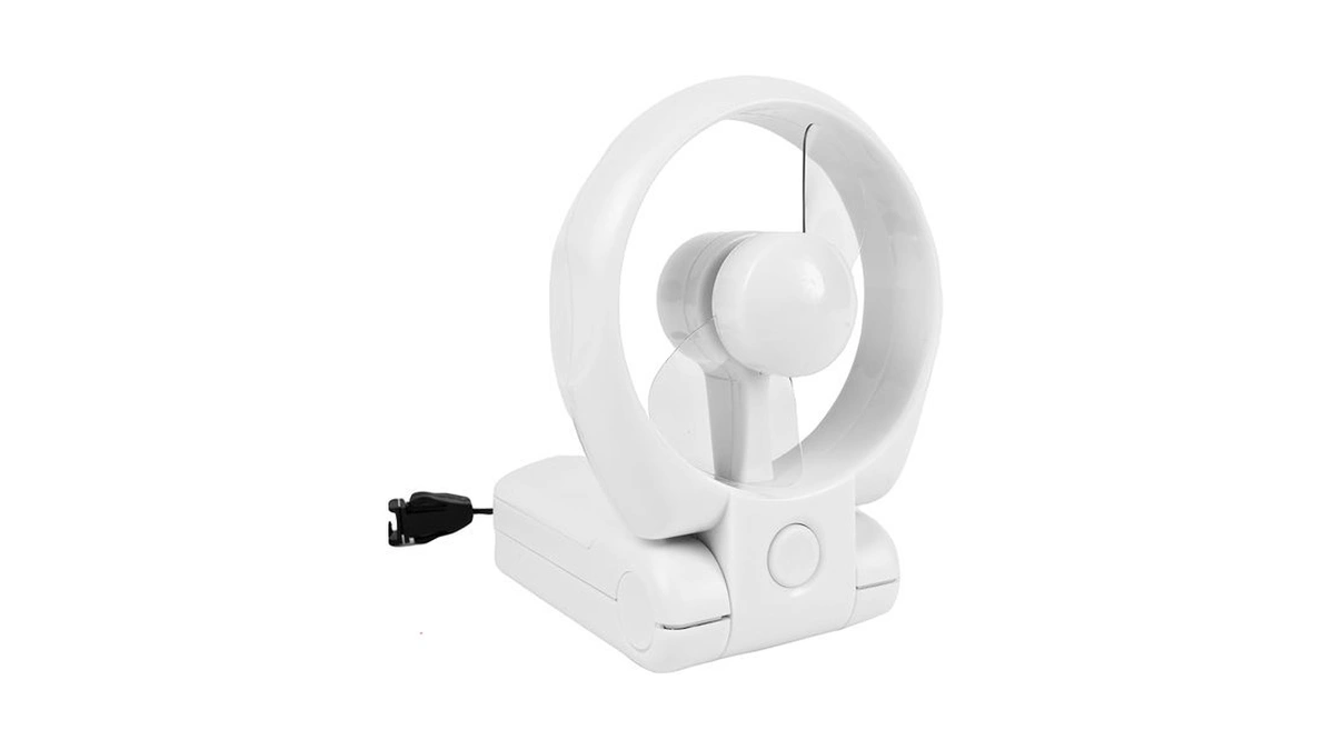 Travelon 3 Speed Personal Folding Fan - White