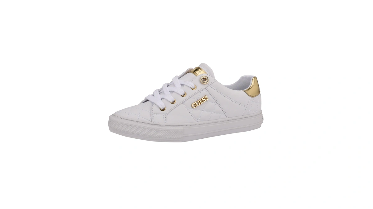 Guess Women's Loven Sneaker, White, 6.5