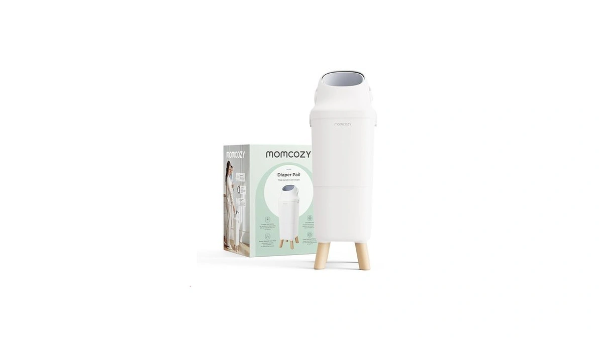 Momcozy Diaper Pail With Patented Triple-seal Odor Control, Wide Opening,