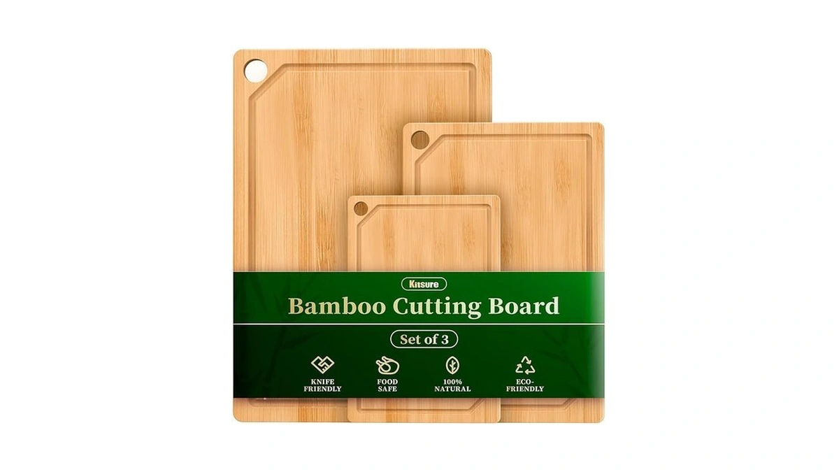 Kitchen Cutting Board Set - 3-piece Wooden Cutting Boards For
