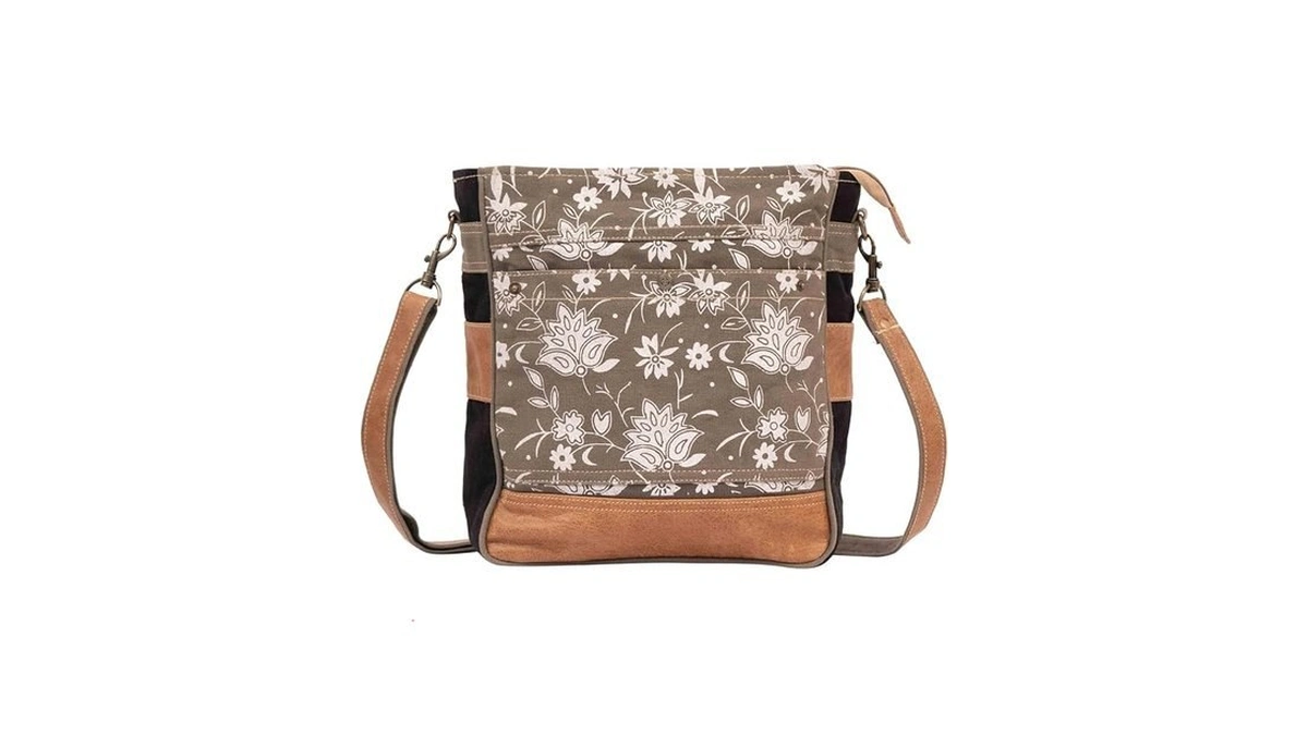 Rajeriya Canvas Crossbody Bag For Women β Vintage Floral Print