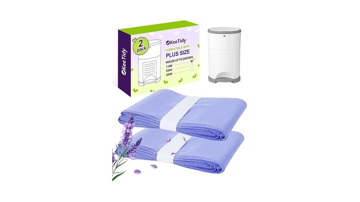 Keetidy Diaper Pail Refill Bags Compatible With Dekor Plus Diaper