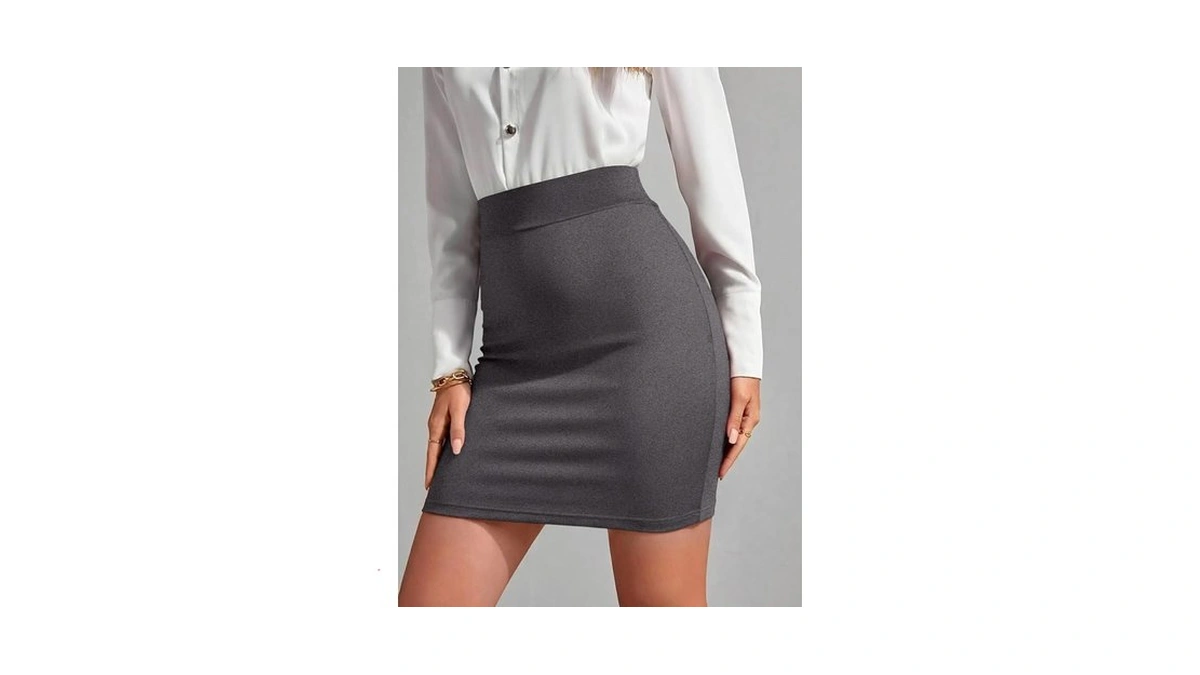 Women's Short Skirt Elastic Pencil Skirt High Waist Slim Fit