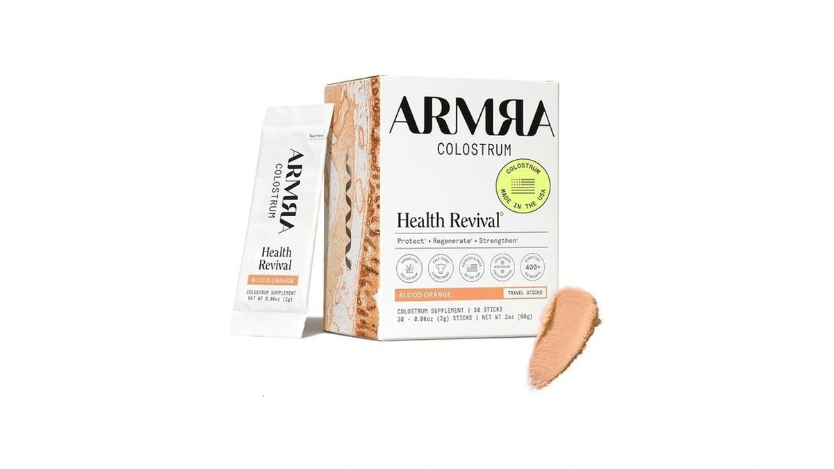 Armra Colostrumβ’ Powder | Blood Orange | Gut Health &