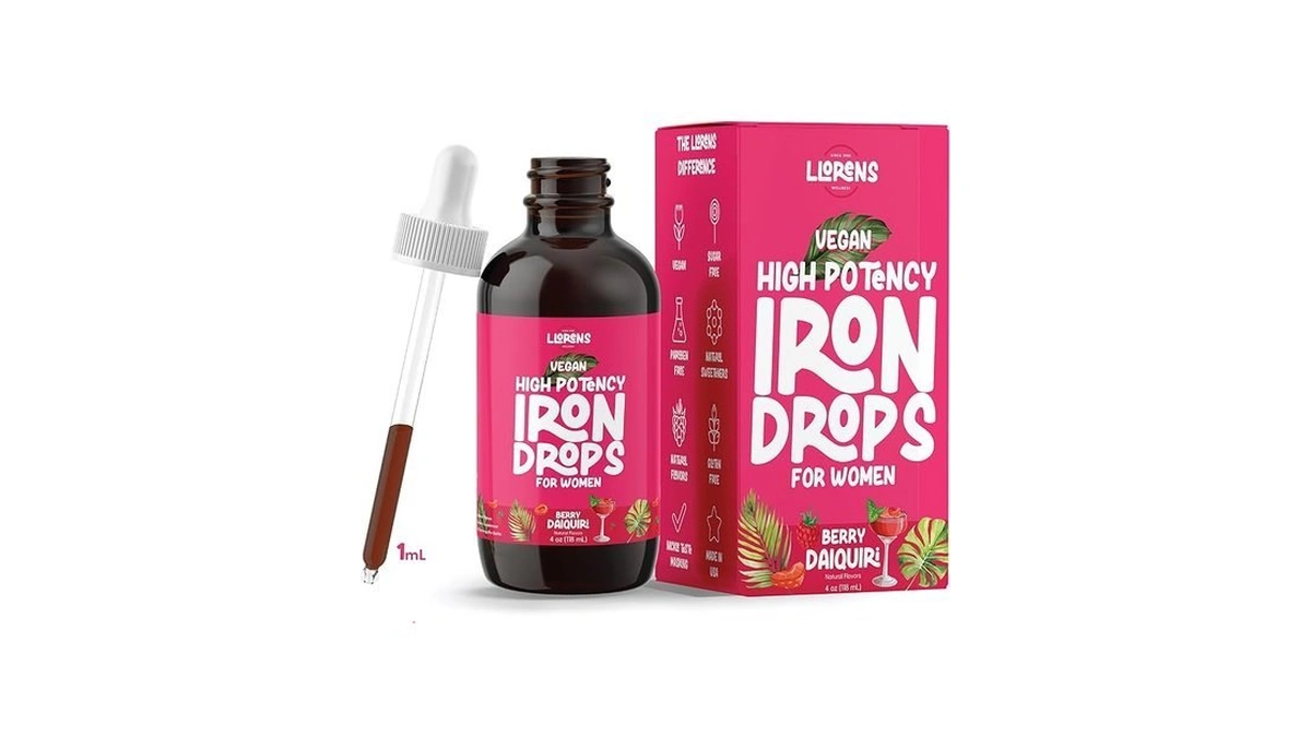 Llorens Pharmaceutical High Potency Iron Drops For Women, 20mg Elemental