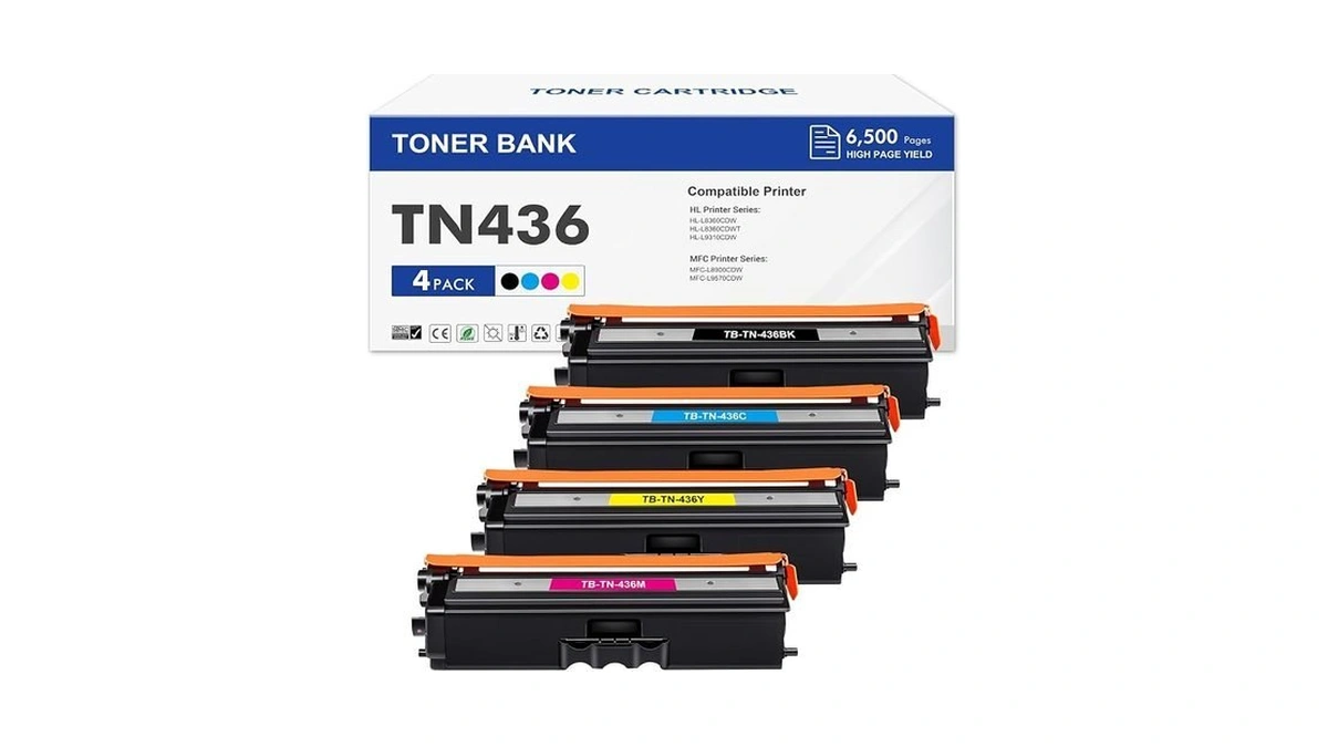 Tn436 Tn-436 4-color Toner Cartridge Set Mfc-l8900cdw Compatible For Brother