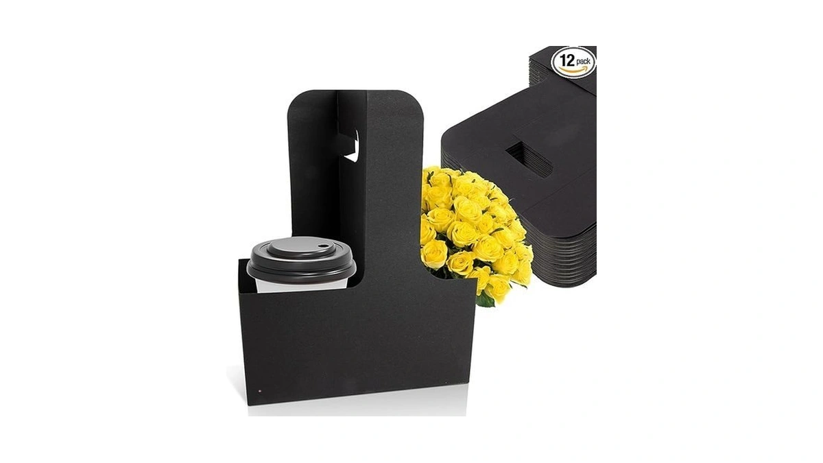 Maqihan 2 Cup Drink Carrier With Handle - 12pcs Disposable