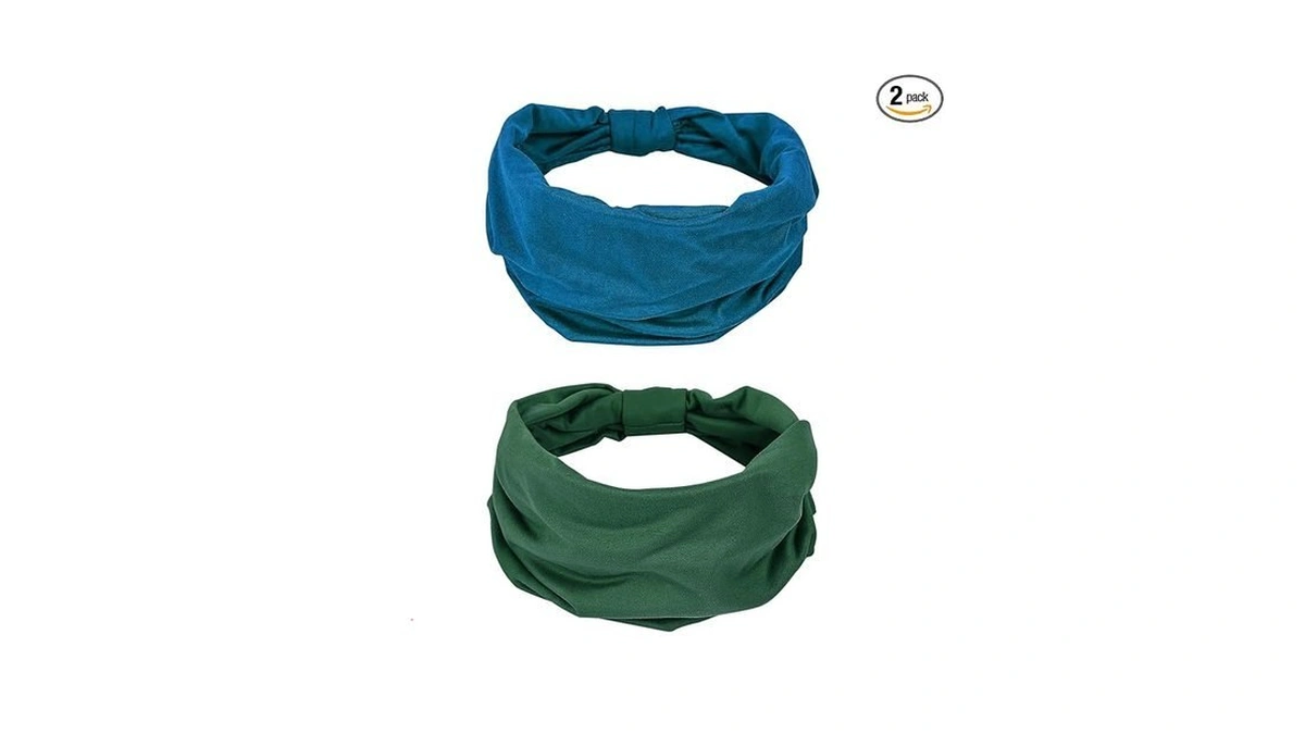 Gili 2 Pack Wide Headbands For Women Boho African Knotted
