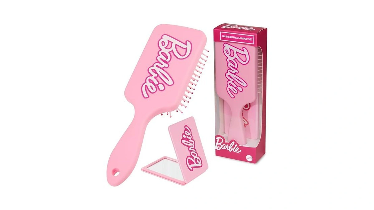 Barbie Detangle Hair Brush For Women Teenagers Girls, Paddle Brush