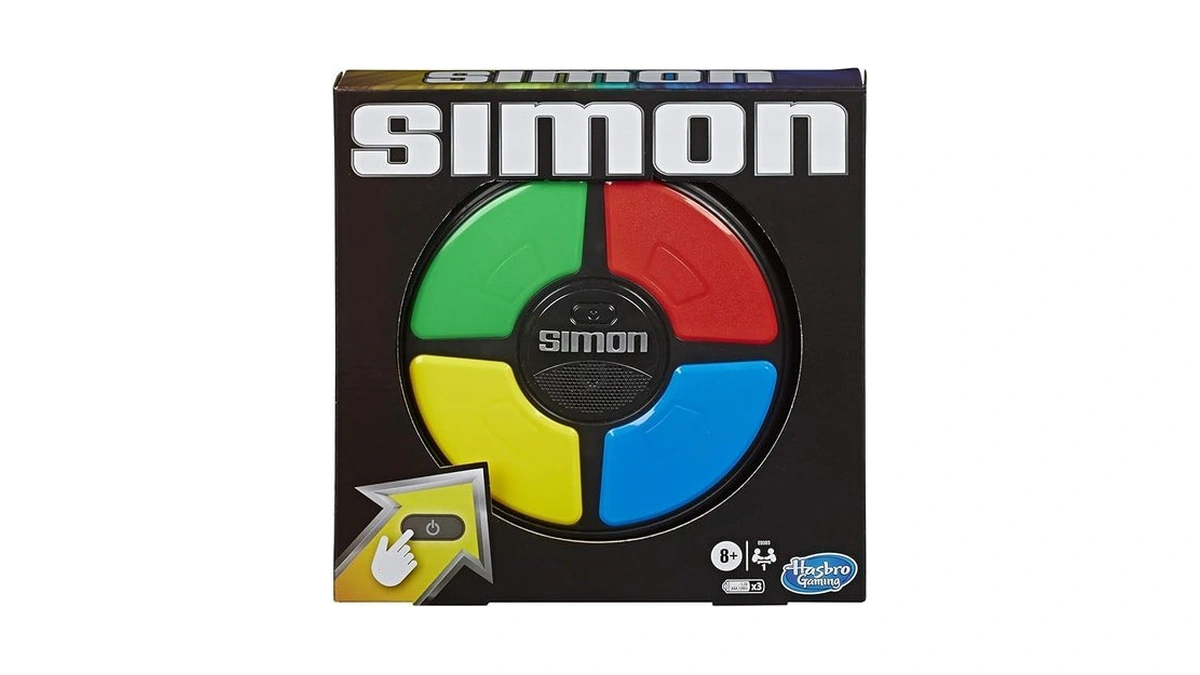 Hasbro Gaming Simon Handheld Electronic Memory Game With Lights And
