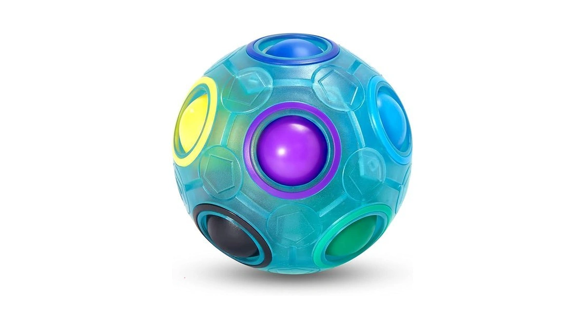 Vdealen Magic Rainbow Puzzle Ball, Fidget Ball Puzzle Brain Teaser