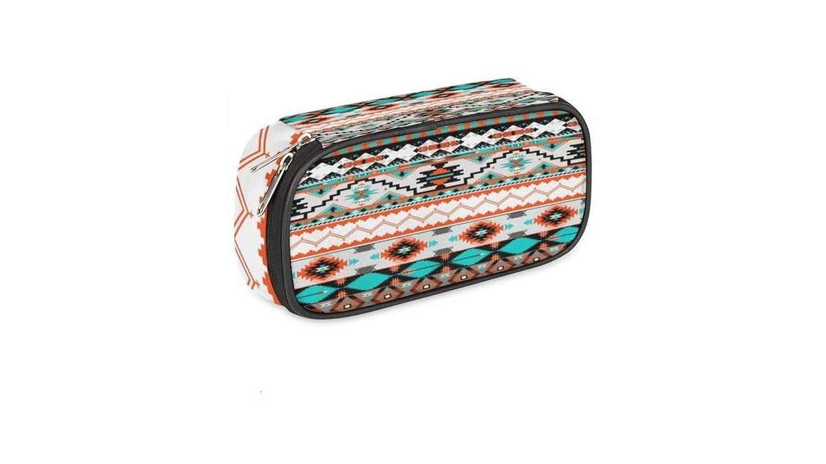 Pardick Aztec Big Capacity Pencil Pen Case Aztec Print Large