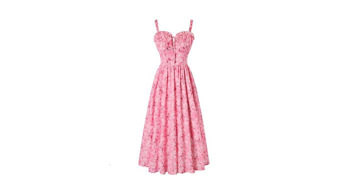 Scarlet Darkness Summer Dresses For Women 2026 Floral Corset Dress