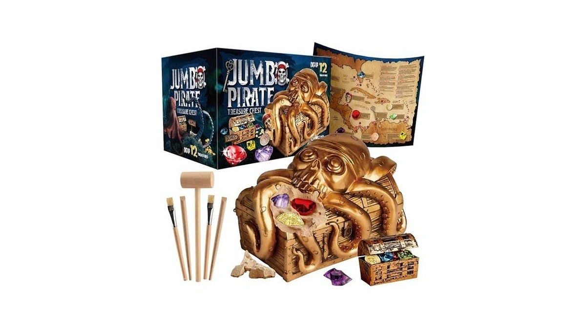 Piano Potato Jumbo Pirate Treasure Chest Dig Kit - Dig