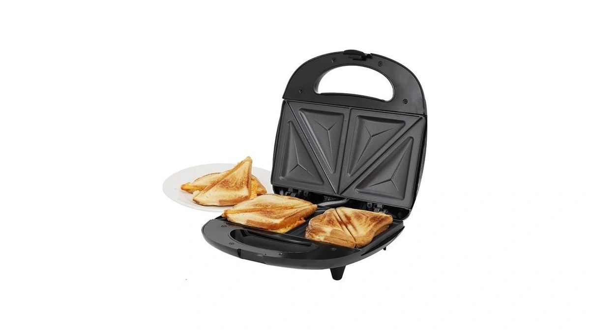 Megachef Electric Compact Aluminum Nonstick Panin Press Grill Sandwich Maker,