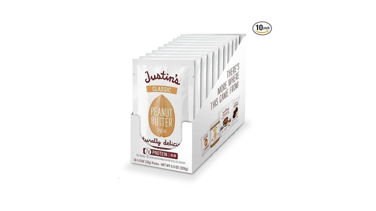 Justin's Classic Gluten-free Peanut Butter Spread Squeeze Packs, 1.15 Ounce