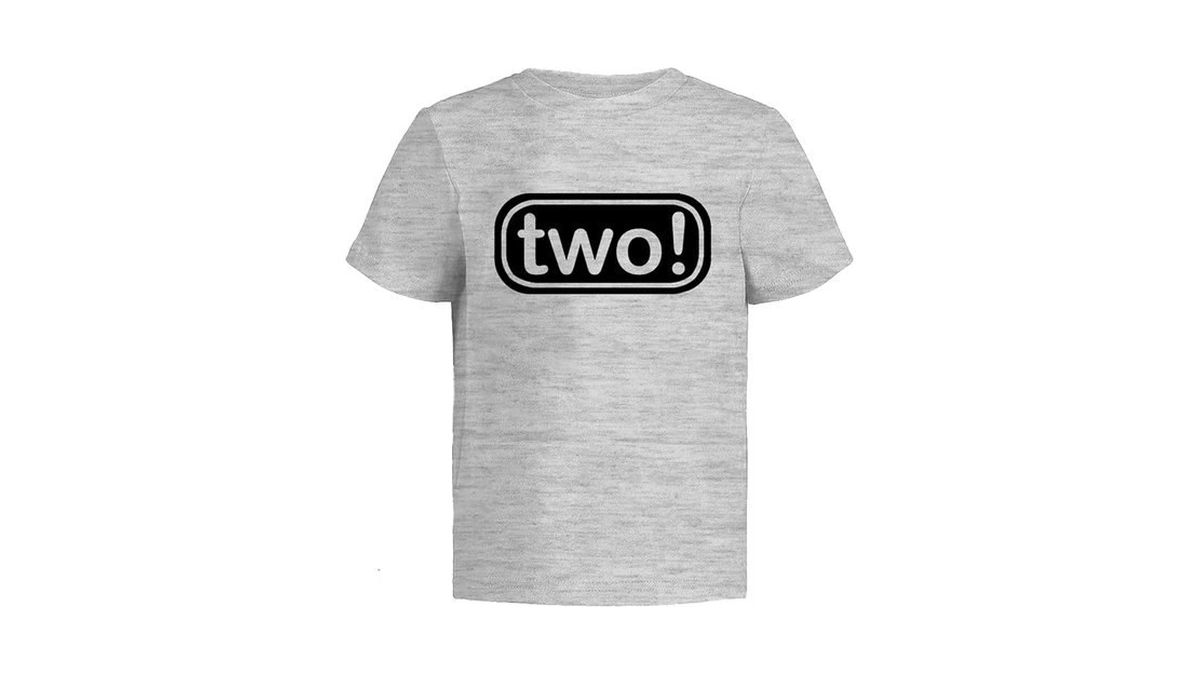 Two! 2nd Birthday Boy Shirt โ Toddler 2 Year Old