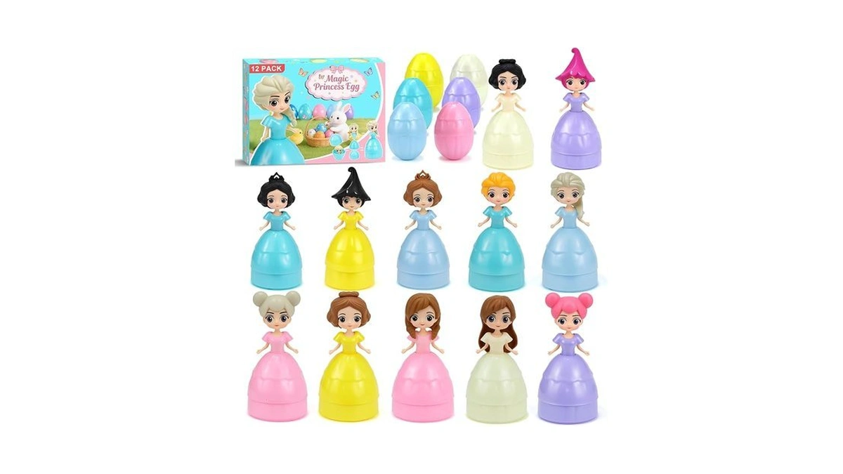 Manaror 12pcs Pre Filled Easter Eggs Gifts For Kids With