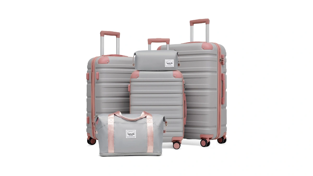 Takumi Luggage Sets 5 Piece Lightweight Carry On Luggage With