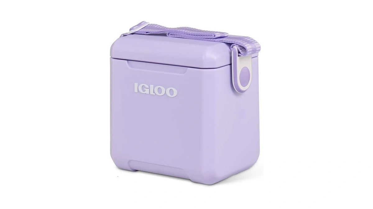 Igloo Lilac Breeze Tag-along Too Strapped Picnic Style Cooler
