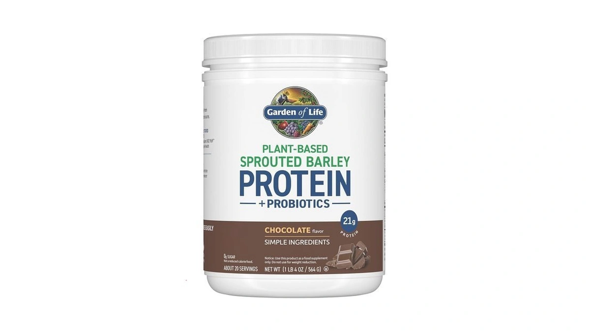 Garden Of Life Plant-based Sprouted Barley Protein, Chocolate With 21g