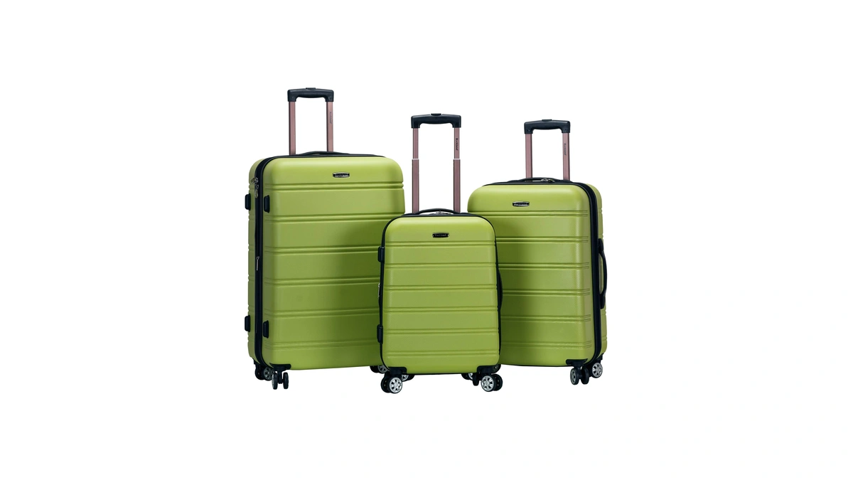 Rockland Melbourne Hardside 3 Piece Expandable Spinner Wheel Luggage Set,