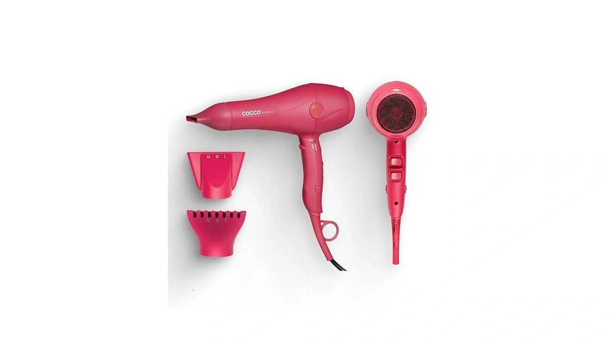 Cocco Nano Pro Hair Dryer, Ultra Lightweight, Ionic Intel System,