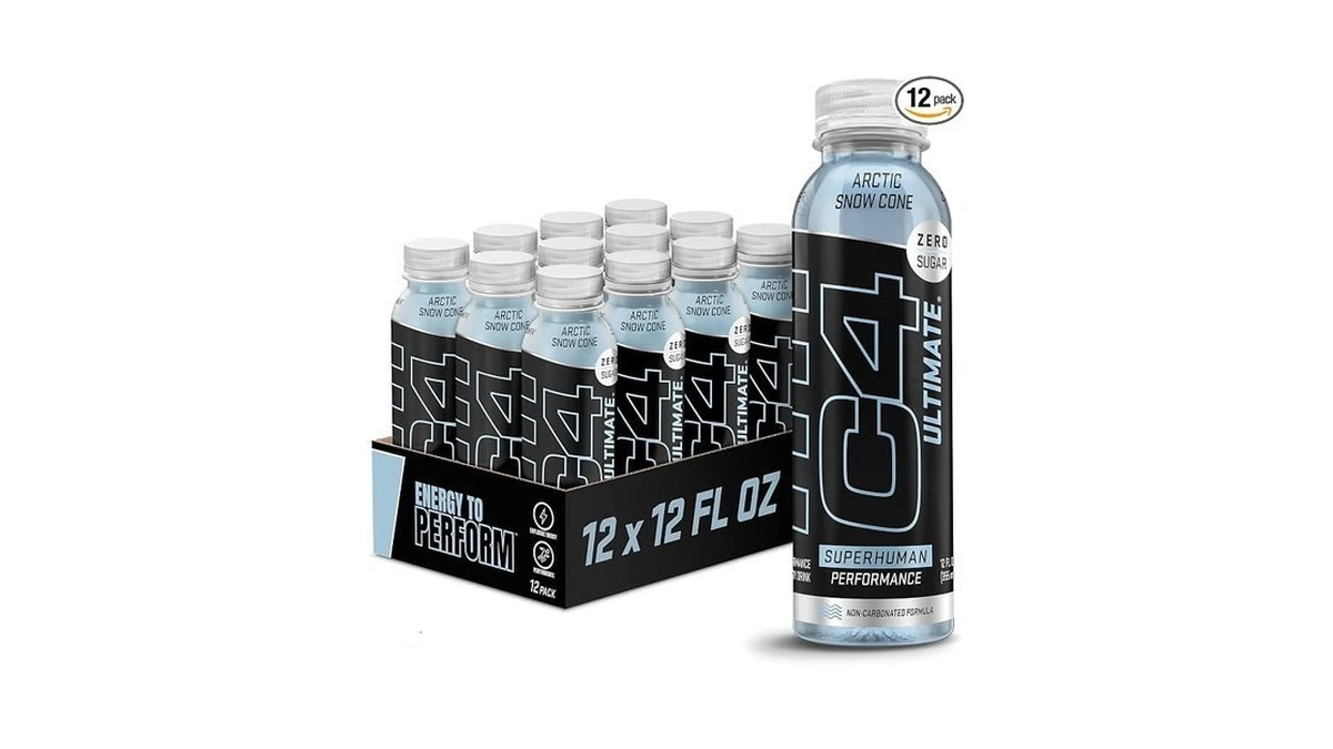 C4 Ultimate Non-carbonated Zero Sugar Energy Drink, Pre Workout Drink