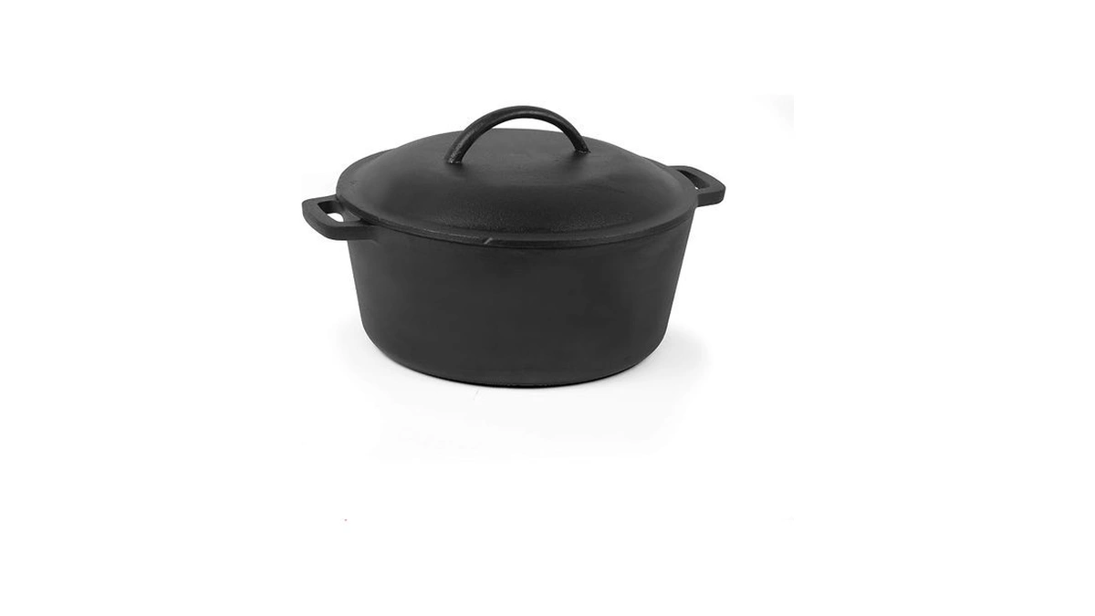 Commercial Chef 5-qt. Dutch Oven With Lid, Pre-seasoned Cast Iron,