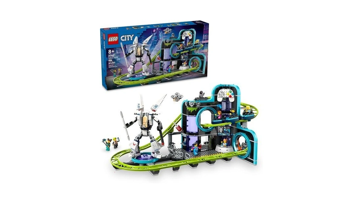 Lego City Robot World Roller Coaster Building Set - Kids