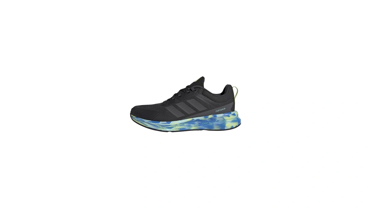 Adidas Unisex-kids Fortarun 4.0, Carbon/grey/semi Flash Aqua, 1