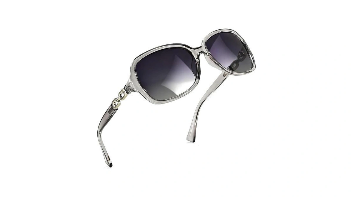 Siphew Women's Polarized Sunglasses - Wrap Around Stylish Square Frame