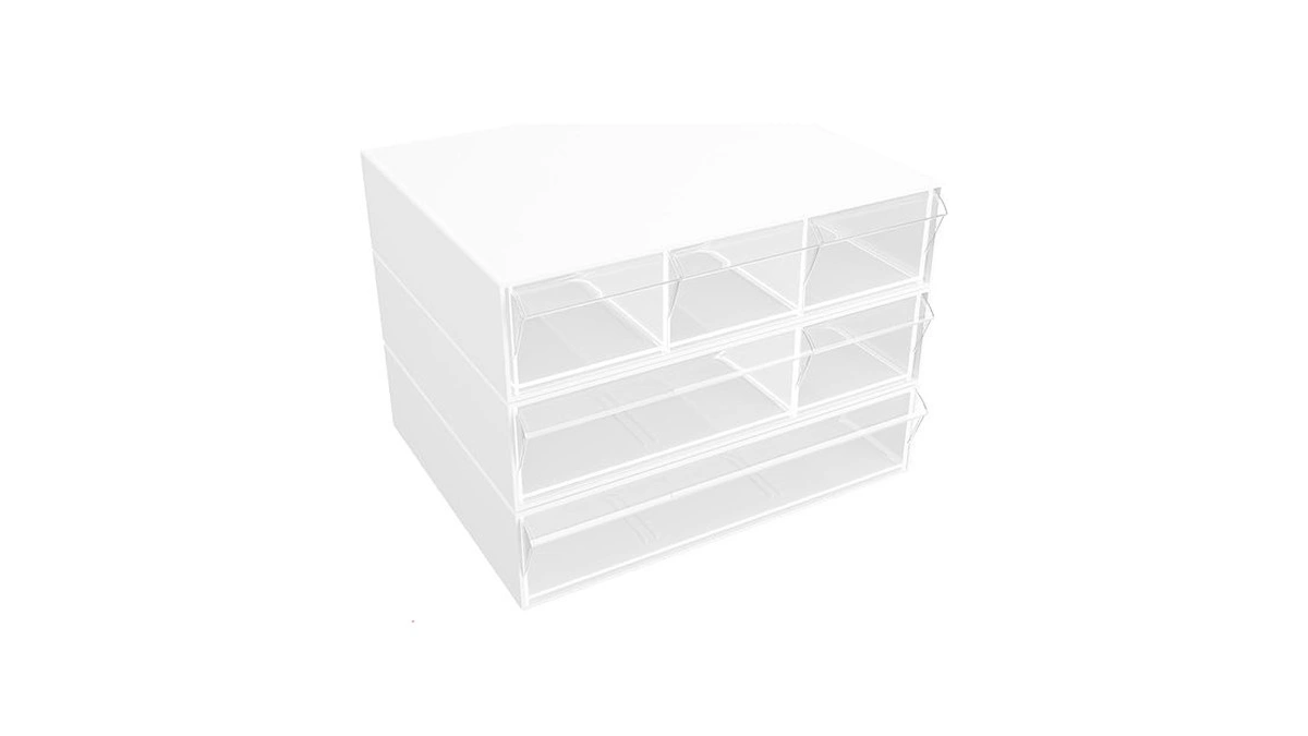 Gonice Desk Organizer 3 Tier Stackable Storage Drawers With 6