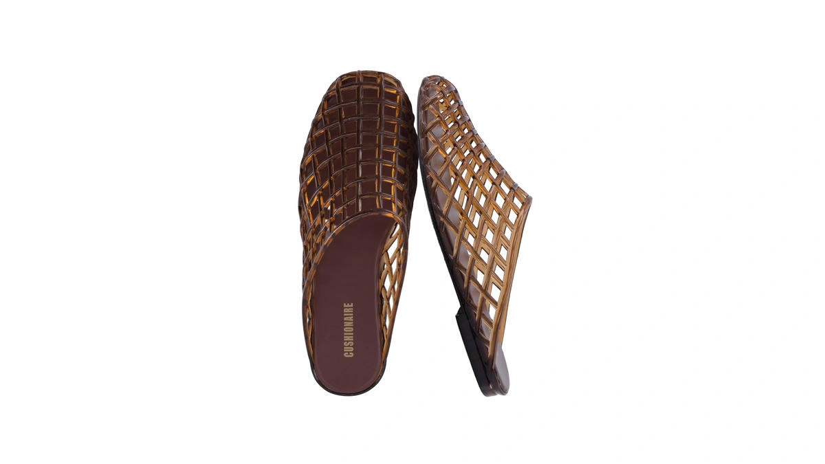 Cushionaire Lab Jelly Flats For Women, Closed Toe Slip On
