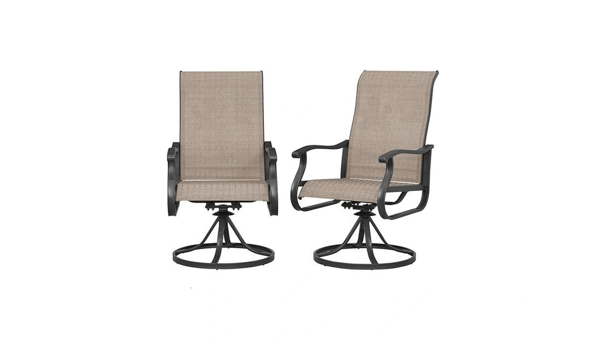 Amopatio Patio Swivel Chairs Set Of 2, Outdoor Swivel Rocker