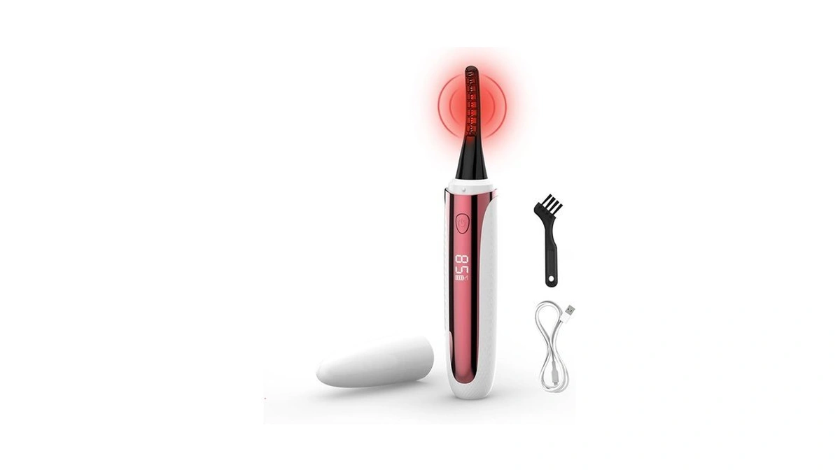 Heated Eyelash Curler, Wand-style Electric Eyelash Curler Rechargeable And Travel