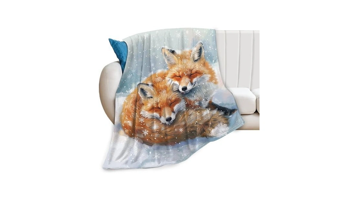 Tijuboni Fox Throw Blanket Fox Gifts For Girls Boys Women