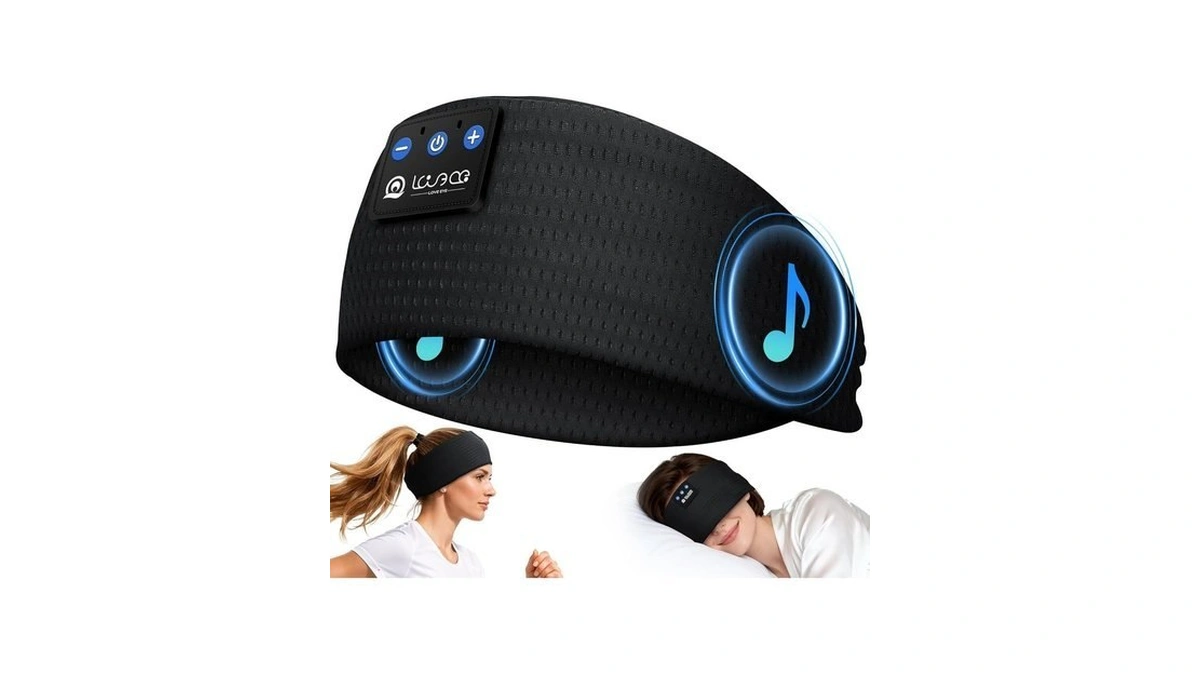 Love Eye Sleep Headphones Wireless Headband Headphones Bluetooth 5.4 For