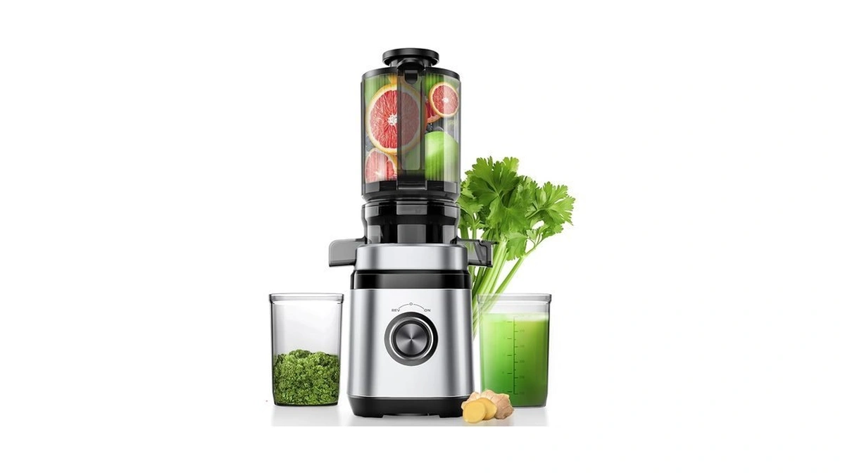 Eilkos Juicer Machines, Cold Press Juicer With Wide Feed Chute,
