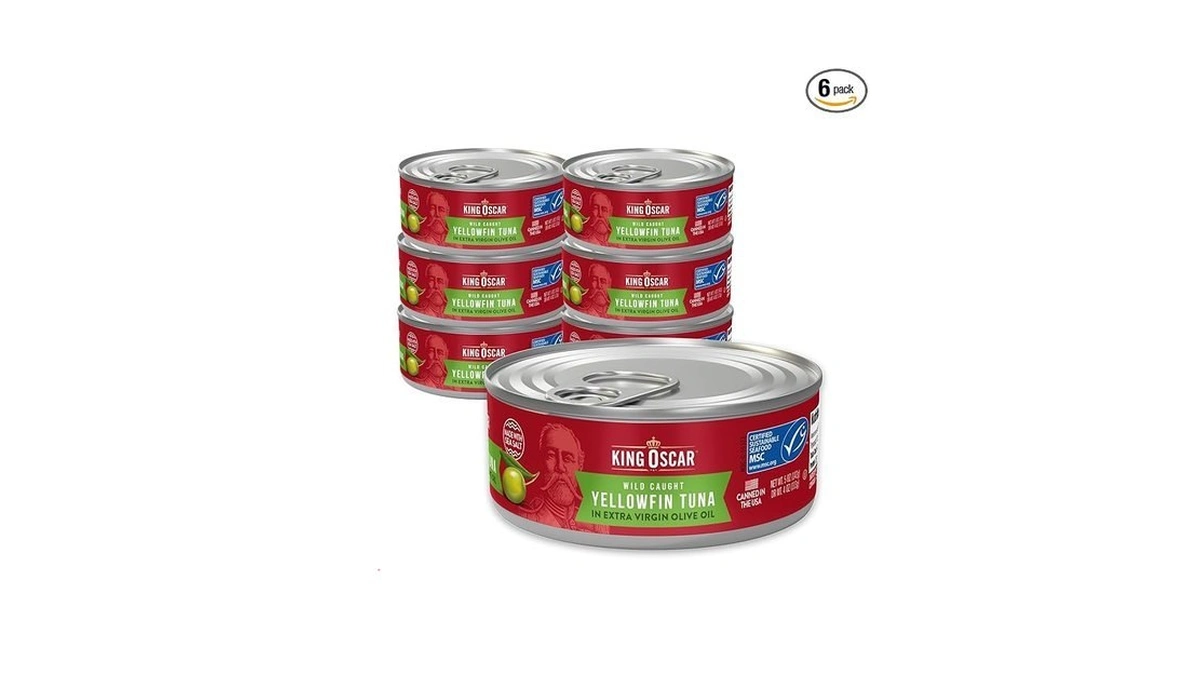 King Oscar Yellowfin Tuna In Extra Virgin Olive Oil, 5