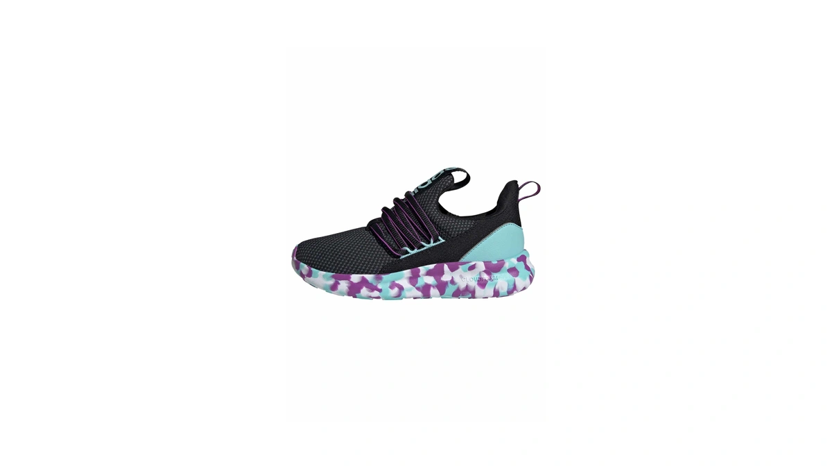 Adidas Unisex-kids Lite Racer Adapt 7.0, Black/purple Burst/flash Aqua, 1