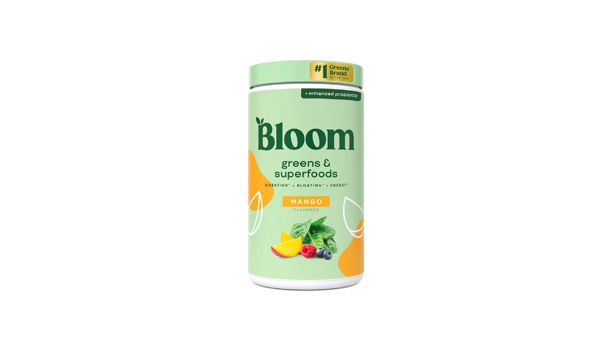 Bloom Nutrition Superfood Greens Powder, Digestive Enzymes With Probiotics And
