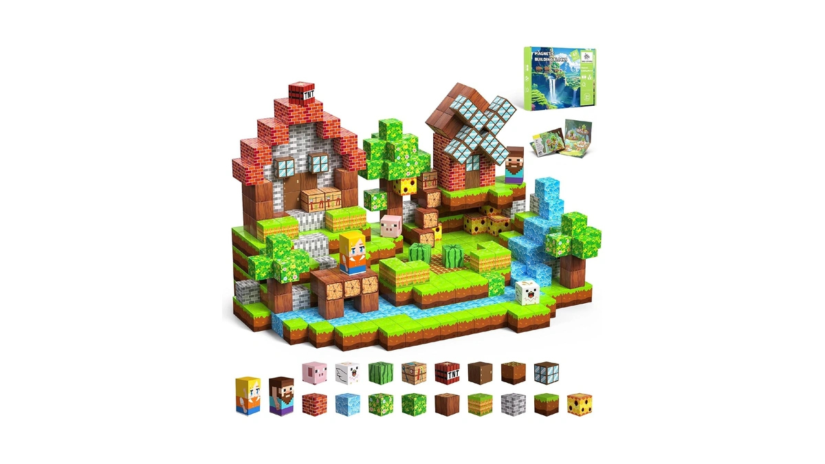 Ssawer 48 Pcs Magnetic Blocks - Magnetic Building Blocks For